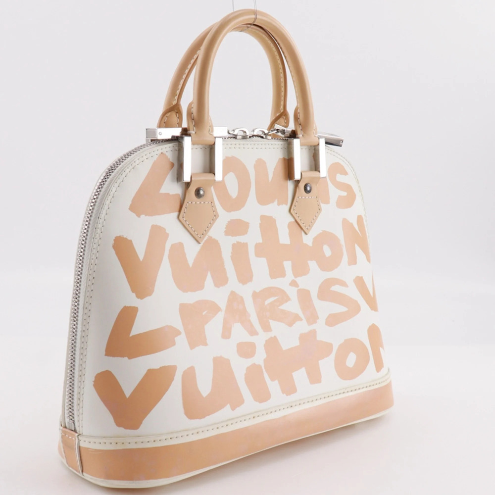 Louis Vuitton Alma PM handbag, Graffiti design, M92180, calfskin, 2001 model,... - Picture 3 of 16